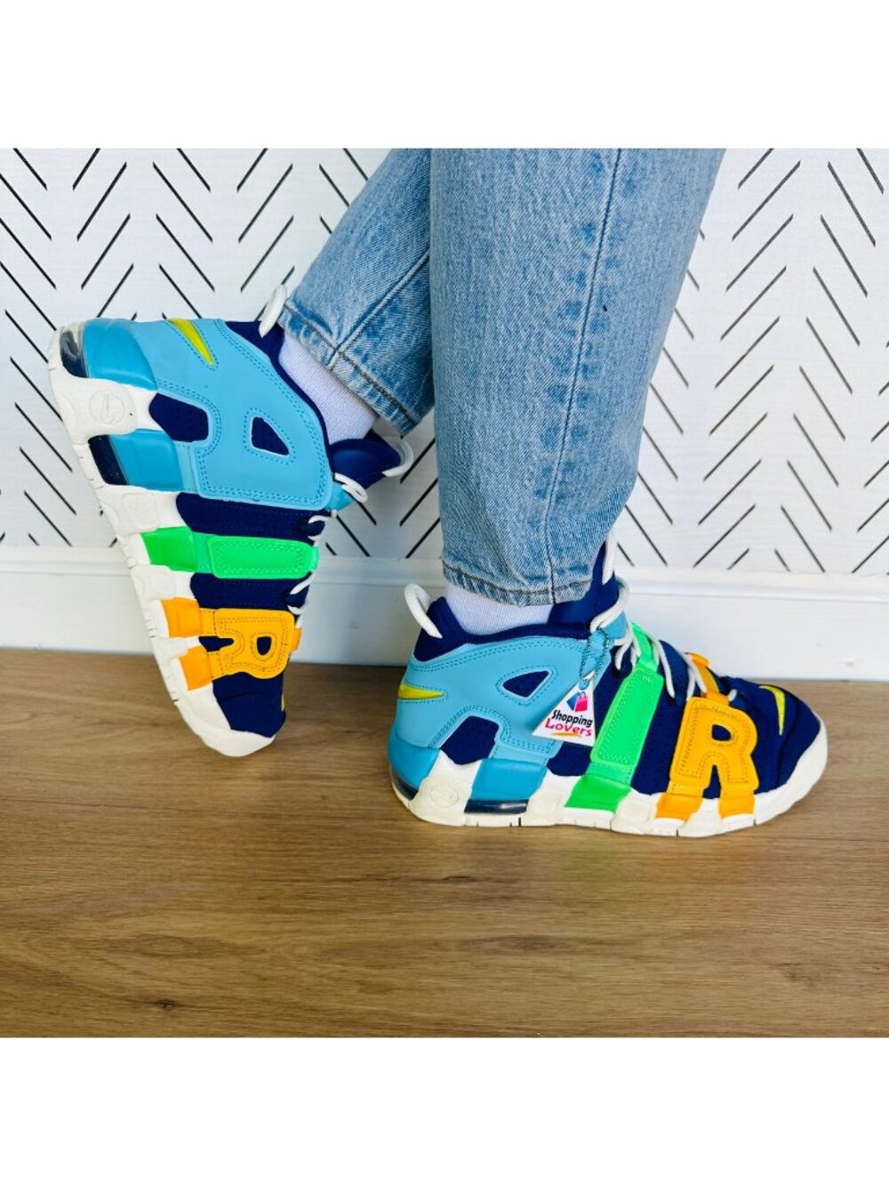 ⭐Nike Air More Uptempo Royal Blue Sz 6.5Y Youth Shoes Chunky Sneakers FJ0693-455
